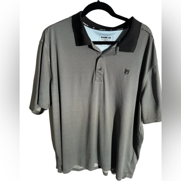 Rank 45 Other - RANK‎ 45 Polo Shirt Mens XXLarge Woven Performace Collared Short Sleeve